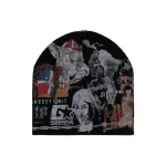 Greedy Unit All Over Print Beanie Black (1)