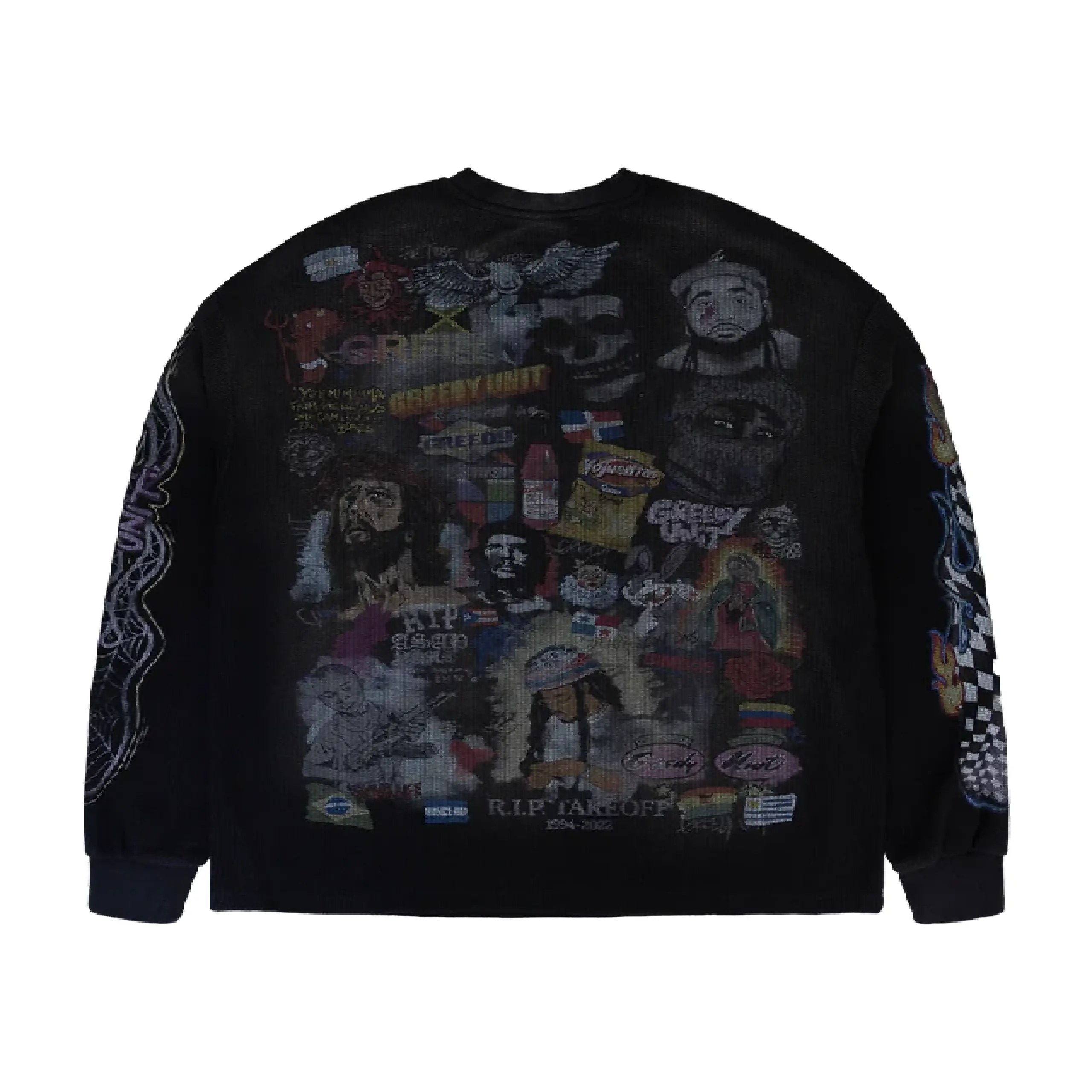 Greedy Unit All Over Print Thermal T Shirt “Black” (1)