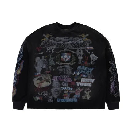Greedy Unit All Over Print Thermal T Shirt “Black” (2)
