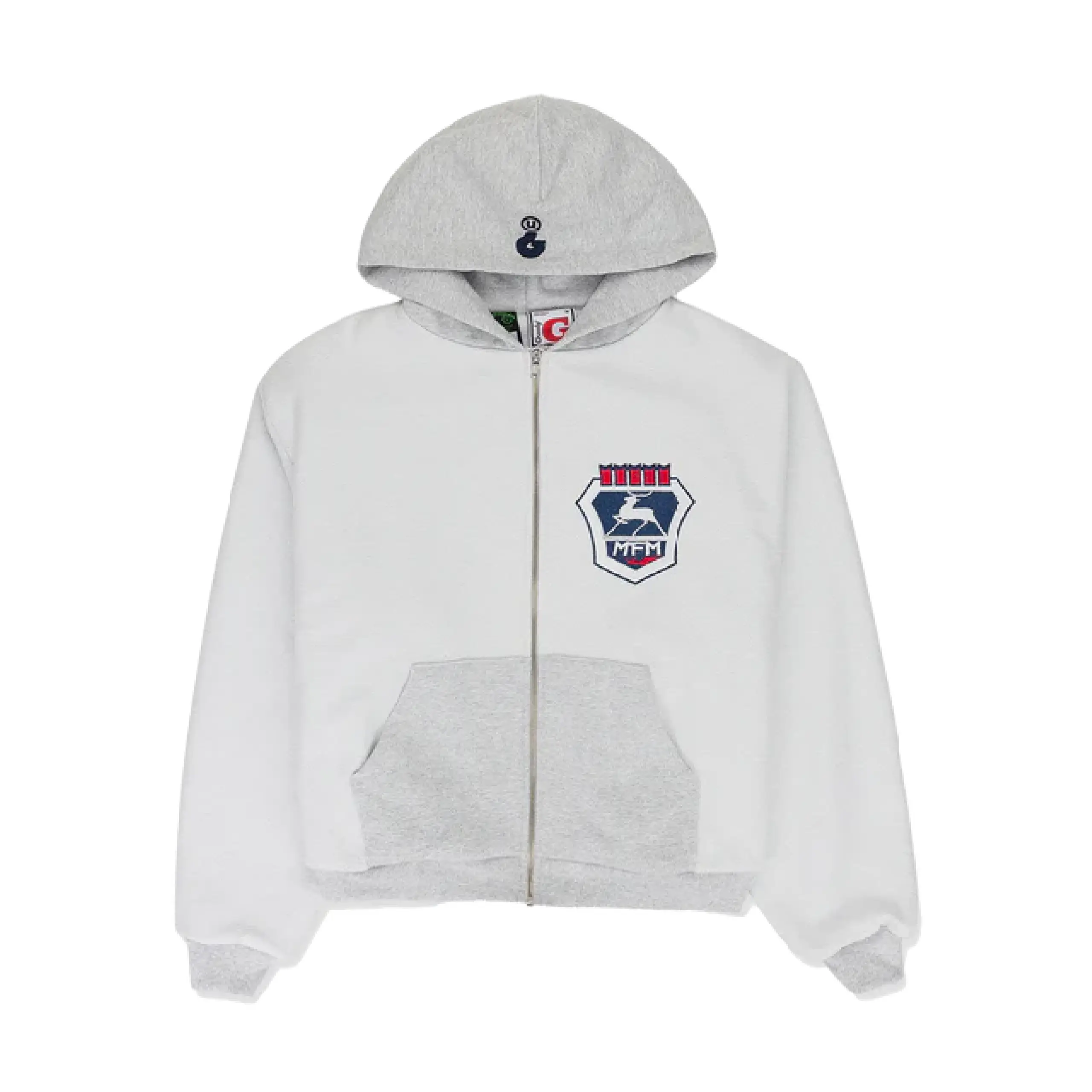 Greedy Unit Double Layered Hoodie Grey (2)
