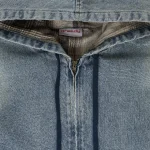 Greedy Unit Loose Screw Blue Denim Hoodie (2)