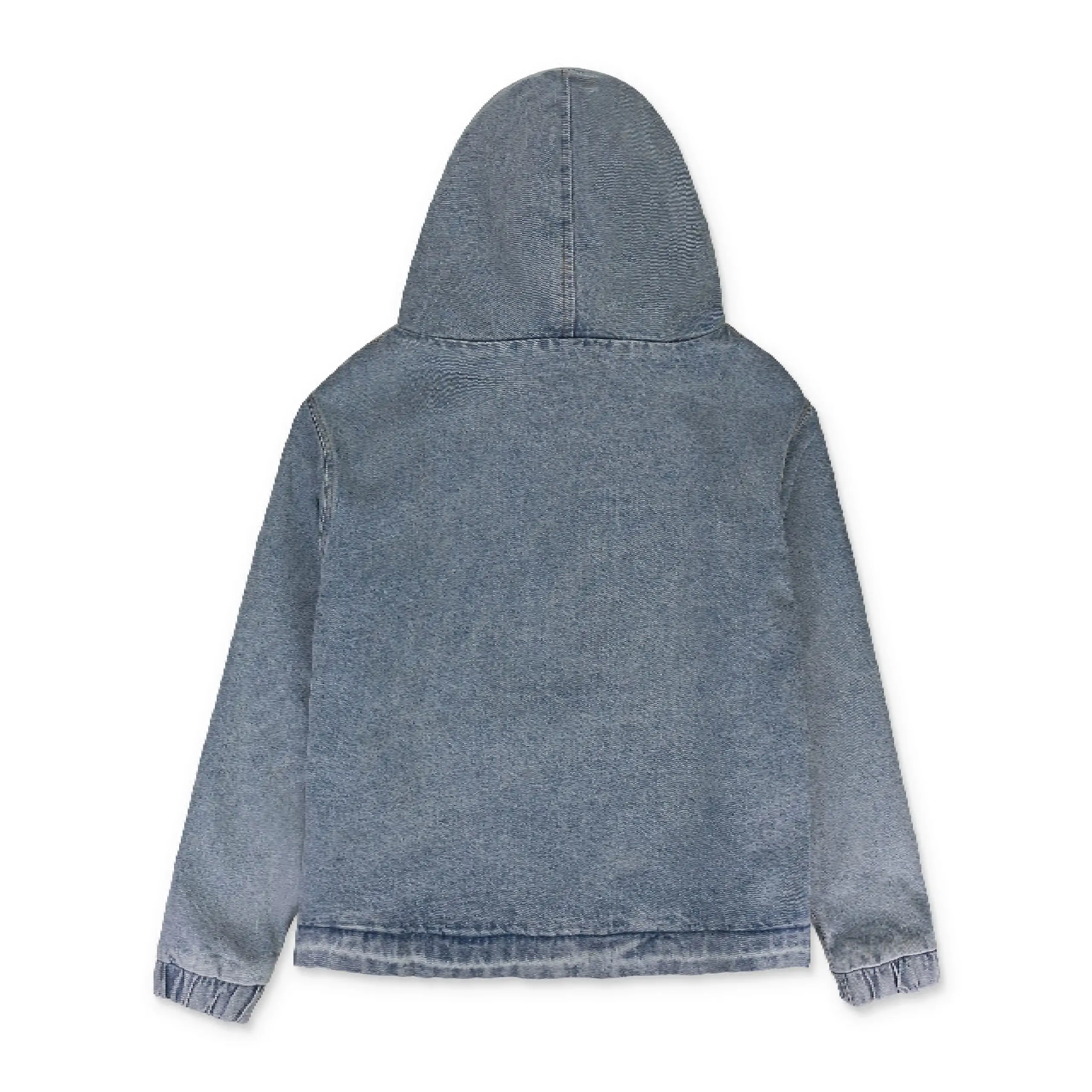 Greedy Unit Loose Screw Blue Denim Hoodie (4)