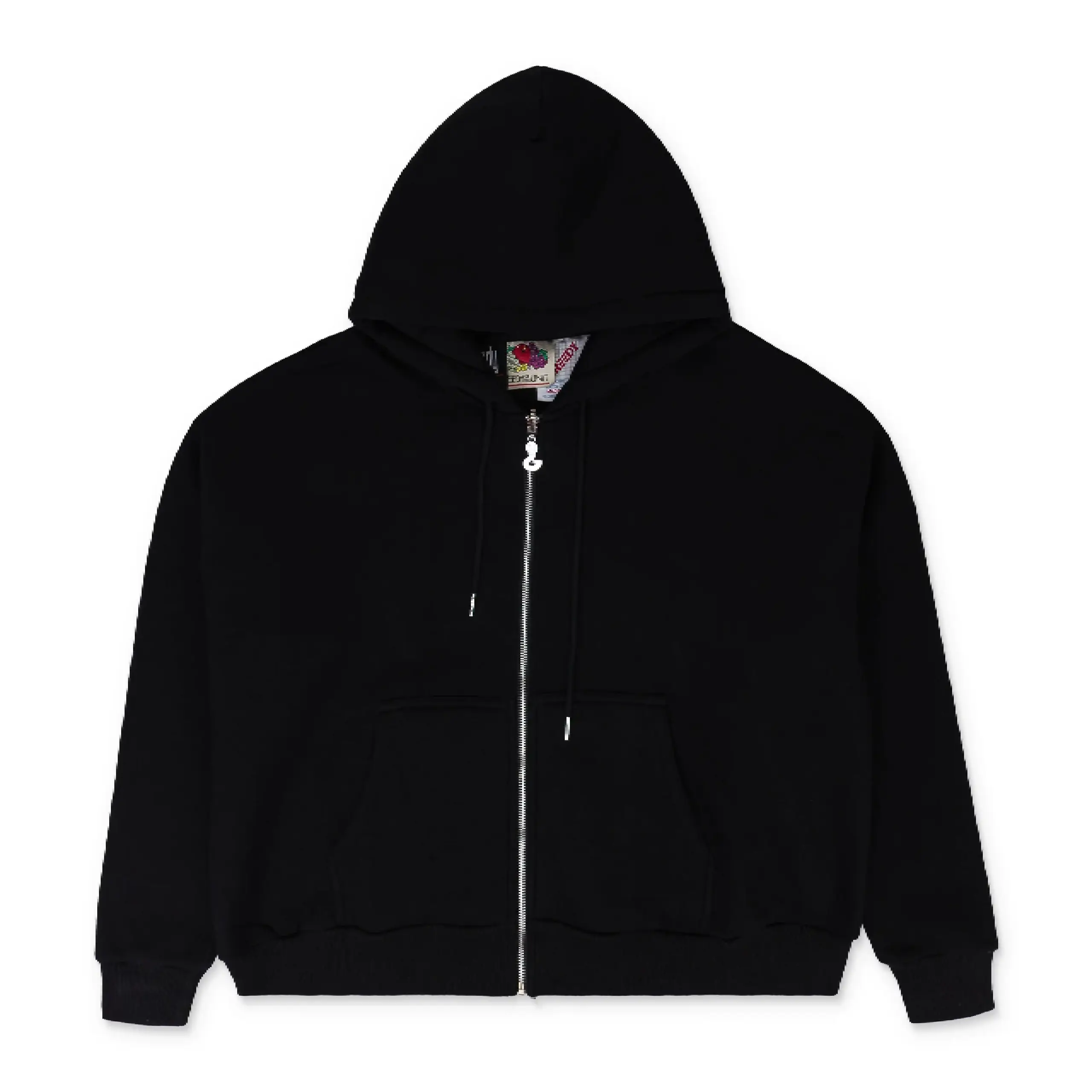 Greedy Unit Multi Tag Black Hoodie (5)